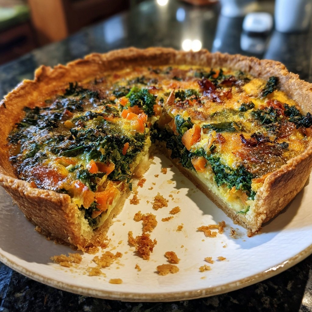Quiche mit Grünkohl und Möhren