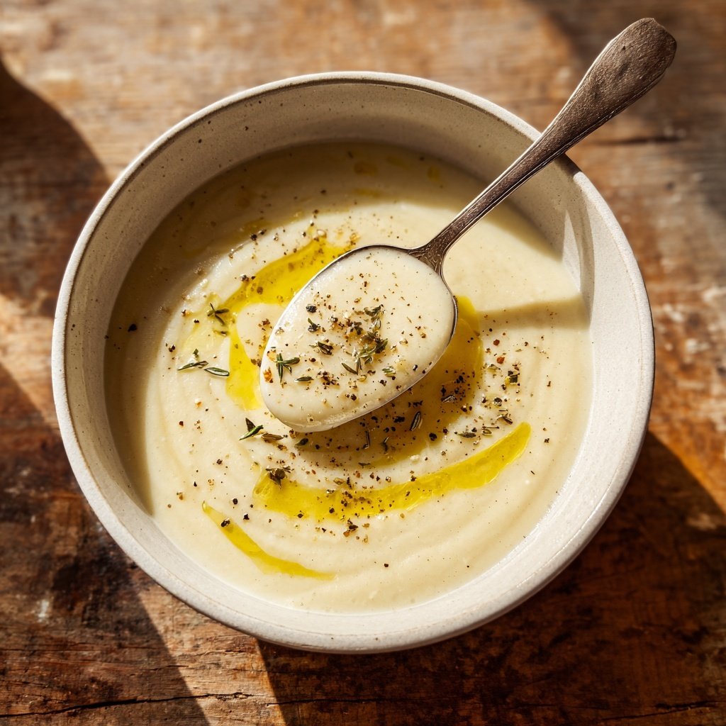 Blumenkohlsuppe fein püriert