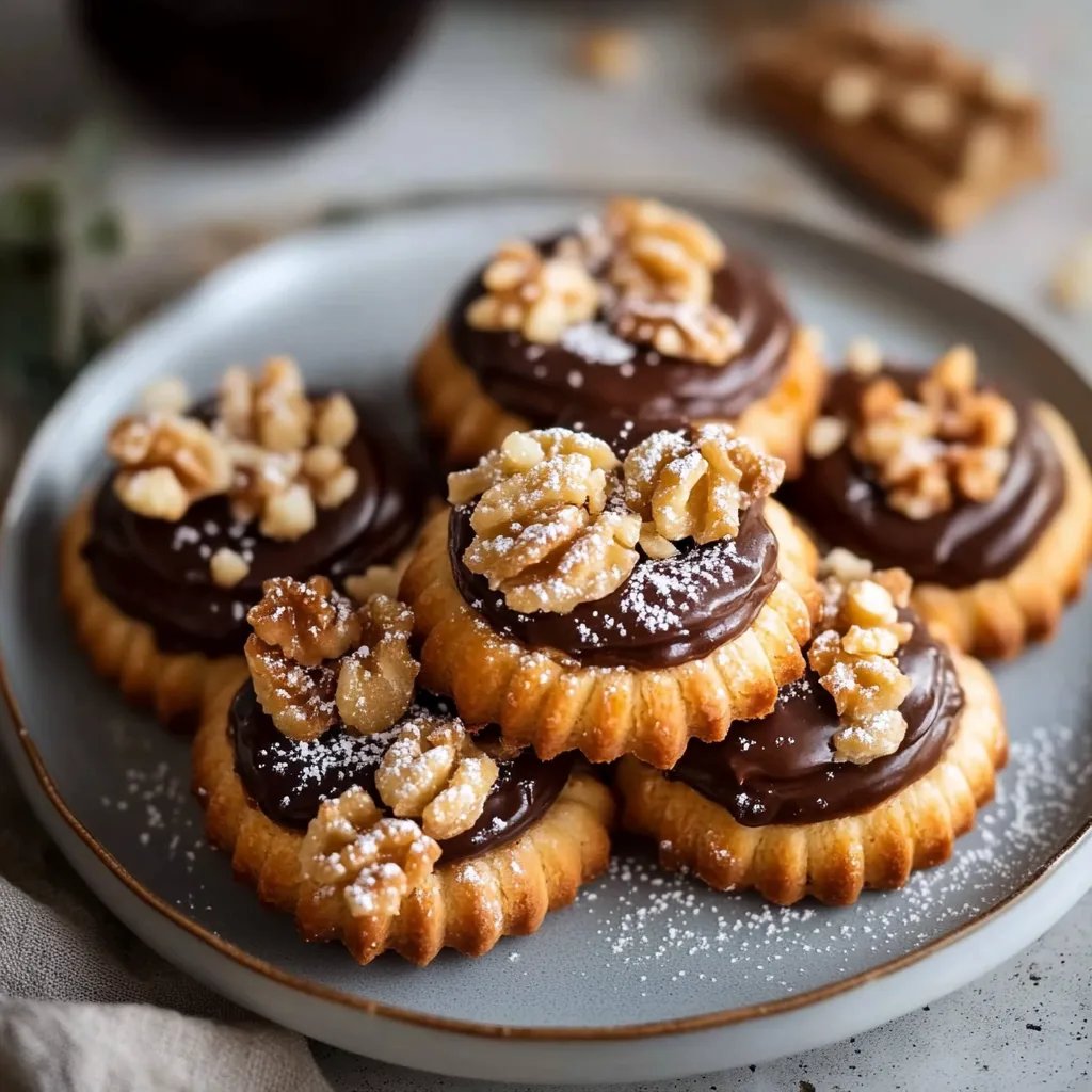 Walnuss-Marzipan-Plätzchen