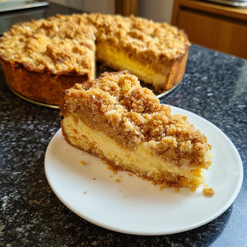 Streuselkuchen Mit Vanillepudding