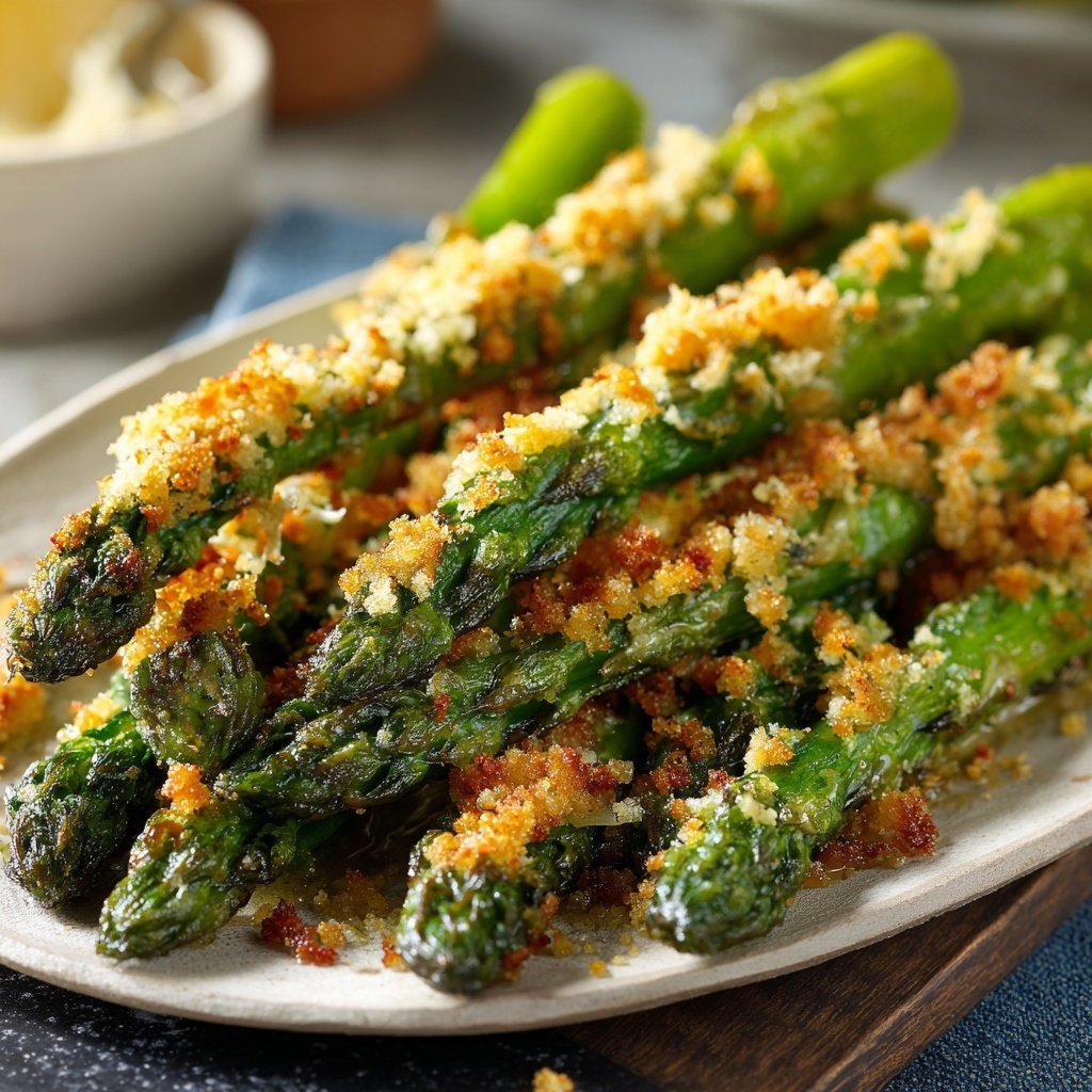 Grüner Spargel Ofengericht