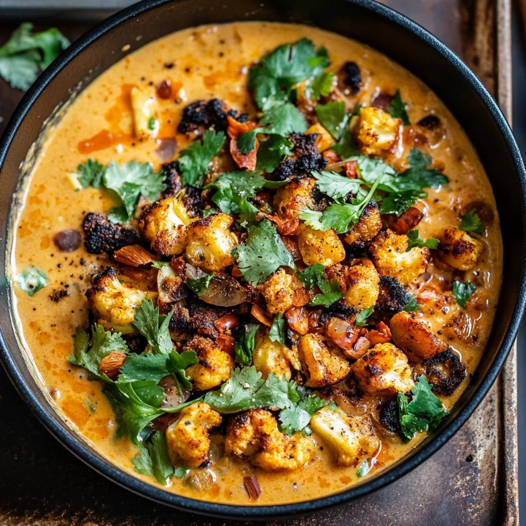 Ein-Blech-Blumenkohl-Curry aus dem Ofen