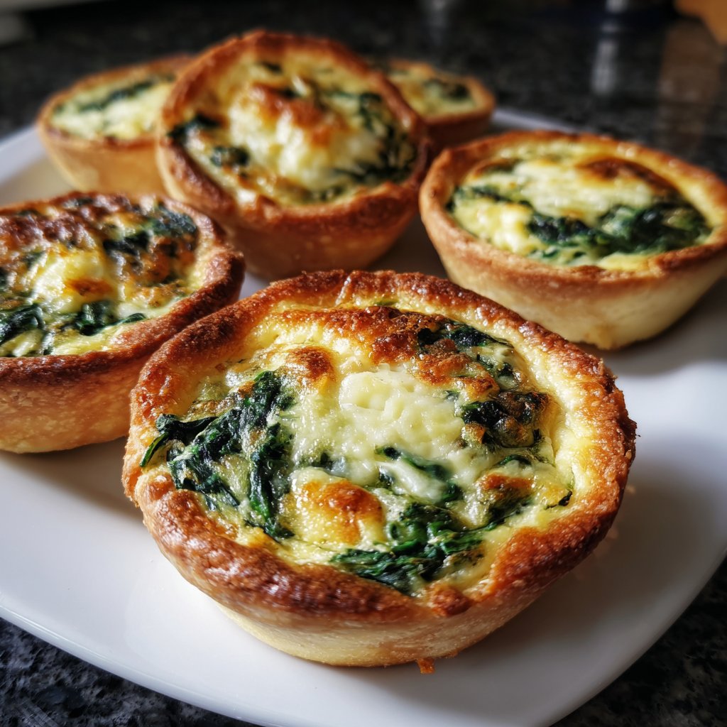 Mini-Quiches mit Spinat