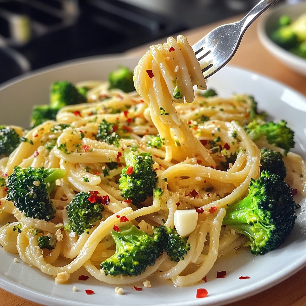 Pasta mit Brokkoli und Knoblauch