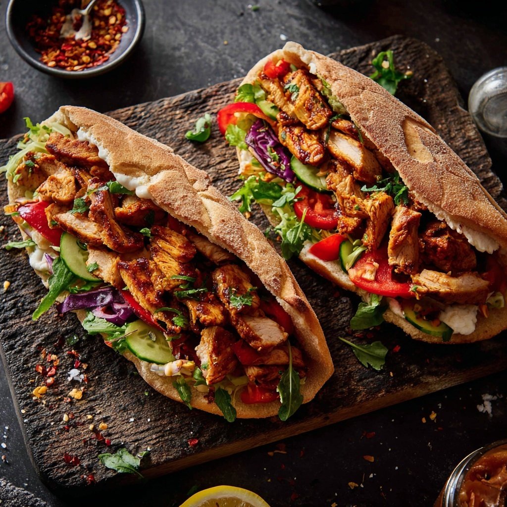 Döner mit Hähnchenfleisch