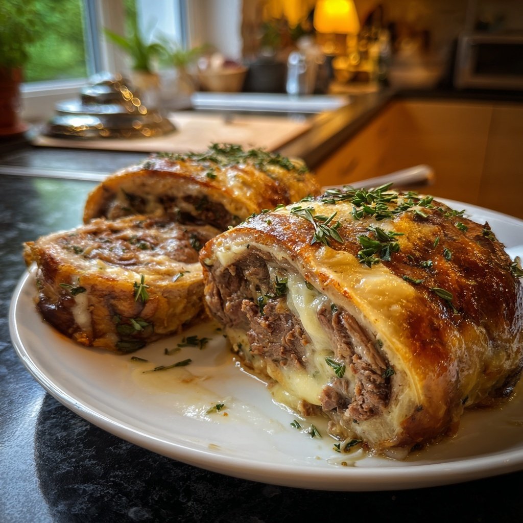 Hausmannskost Rinderrouladen mit Rahmsoße