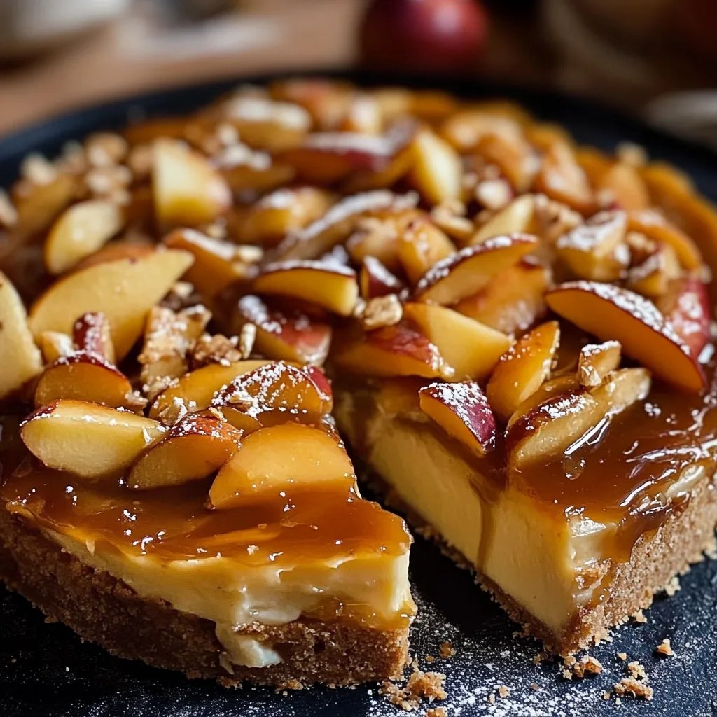 Karamell-Apfel-Käsekuchen