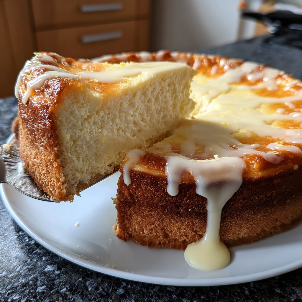 Käsekuchen mit Zitronen-Frischkäse-Creme