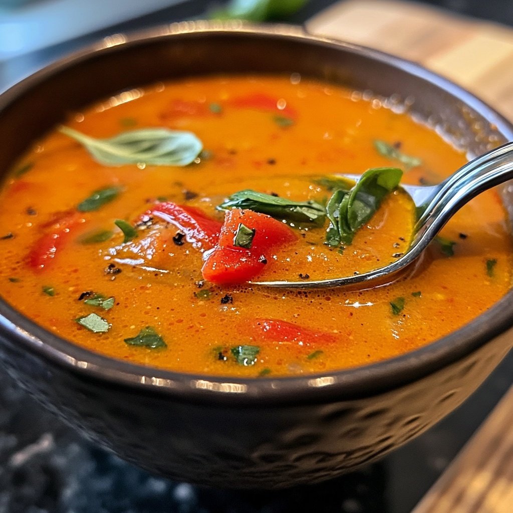 Tomatensuppe mit Paprika