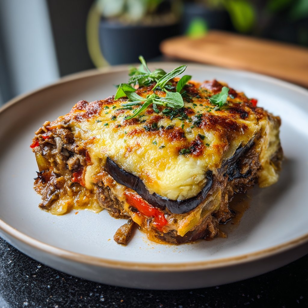 Gemüseauflauf mit Aubergine