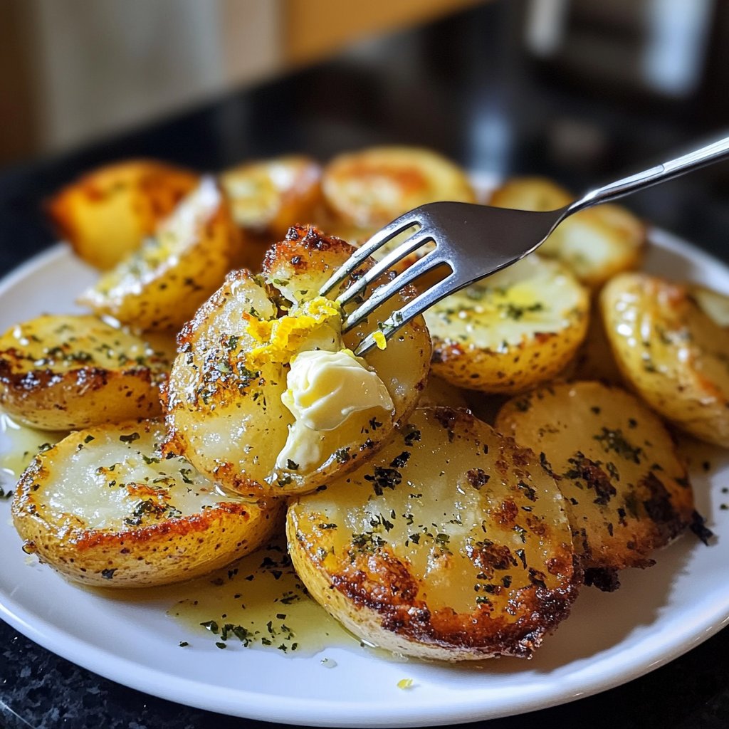 Ofenkartoffeln mit Zitronenschale