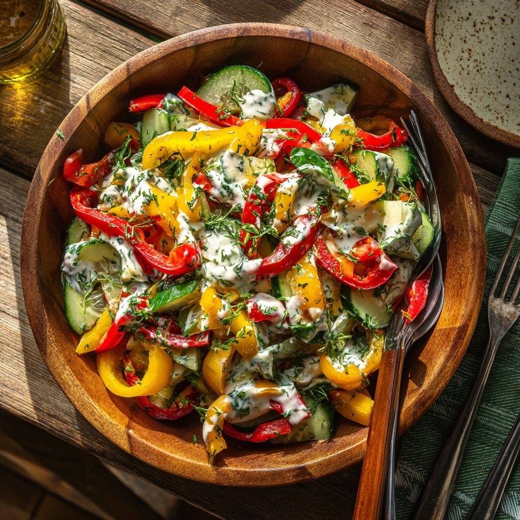 Salat Zum Grillen Mit Joghurtdressing