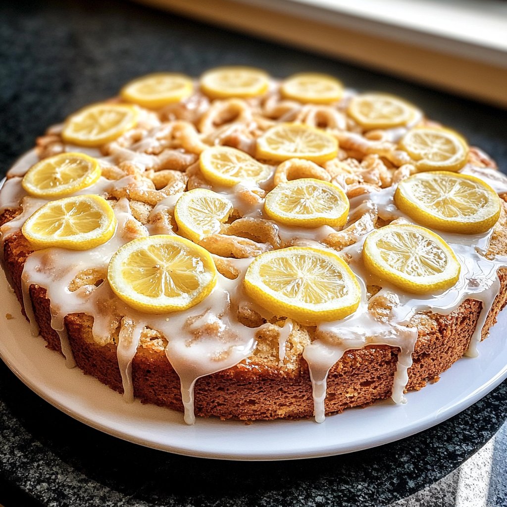 Zitronenkuchen für den Sonntagskaffee