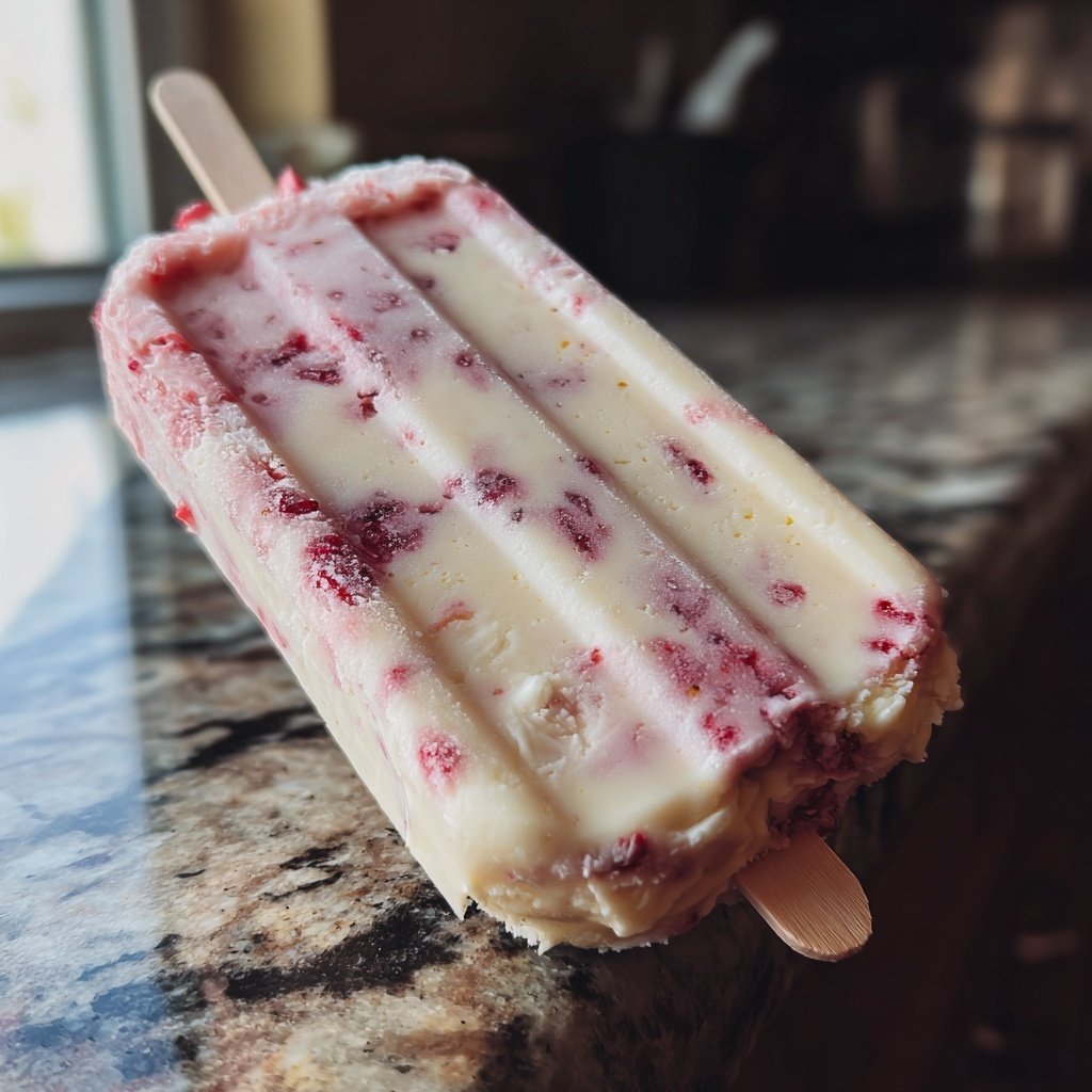 Erdbeer Joghurt Eis Am Stiel