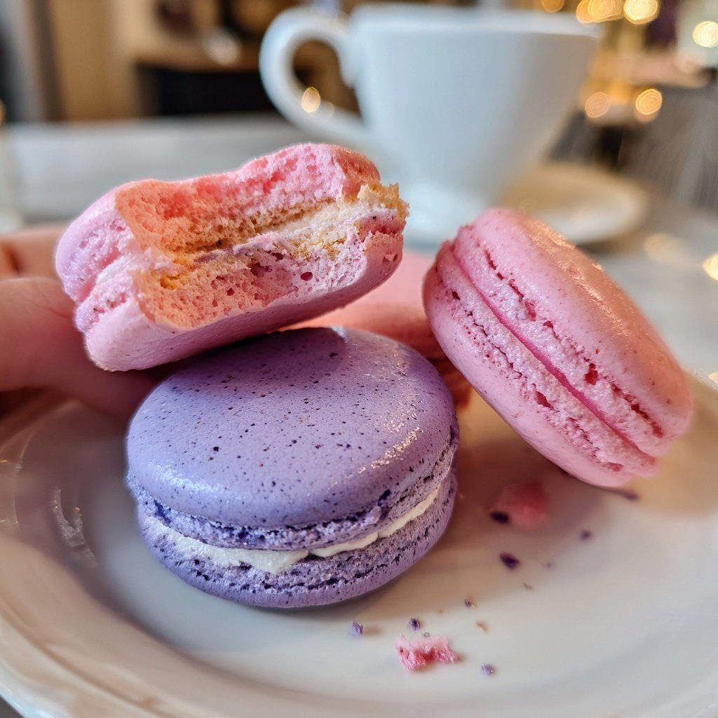 Macarons in Herzform