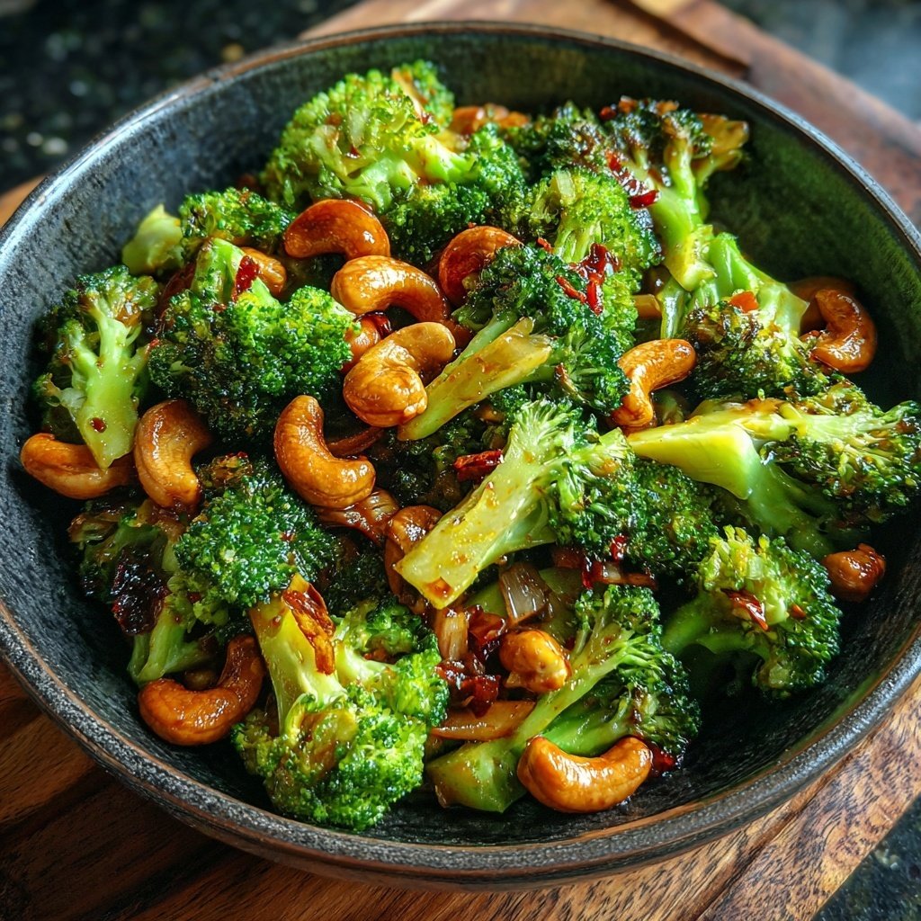 Brokkoli Wok Mit Cashews